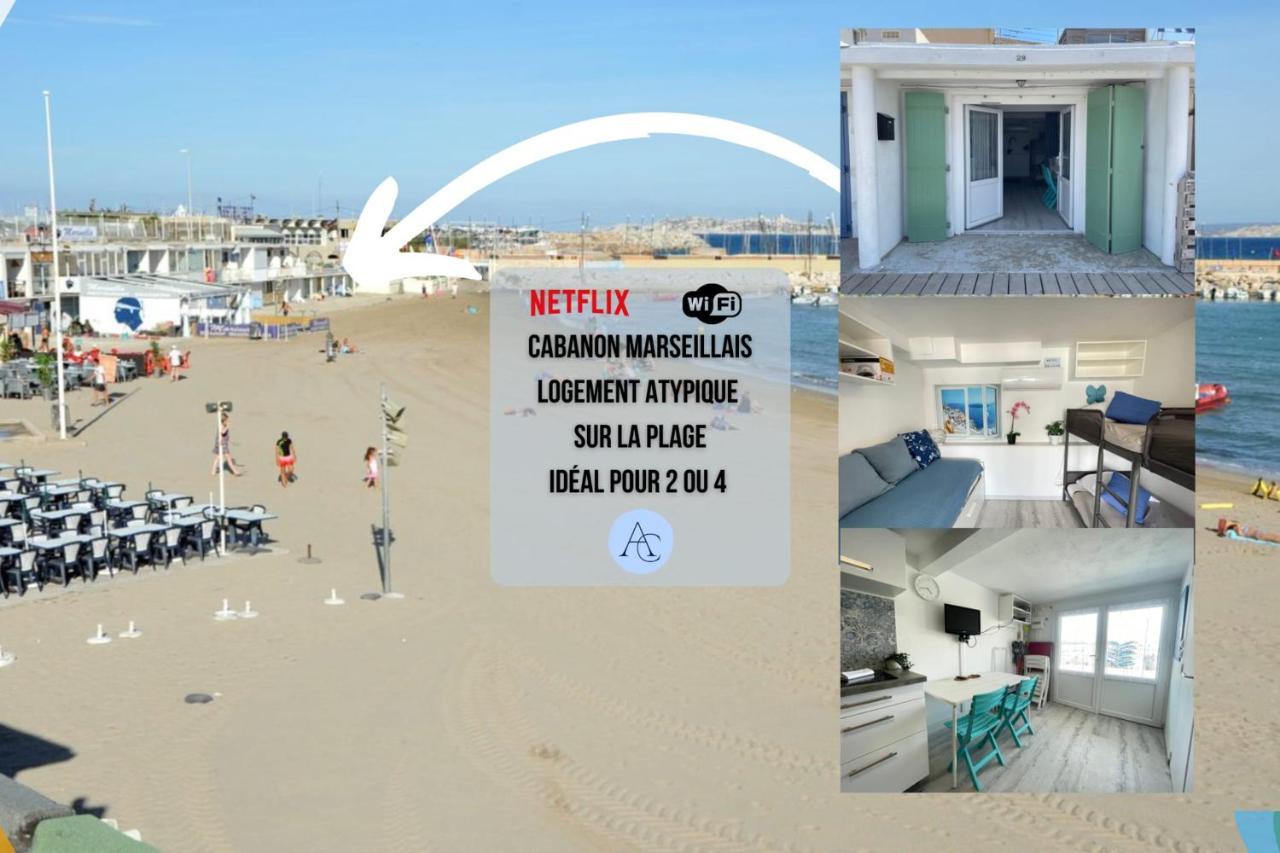 Le Vrai Cabanon De La Pointe Rouge Apartment Marseille Luaran gambar